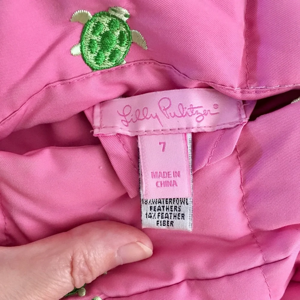 Lilly Pulitzer vintage reversible puffer vest y2k